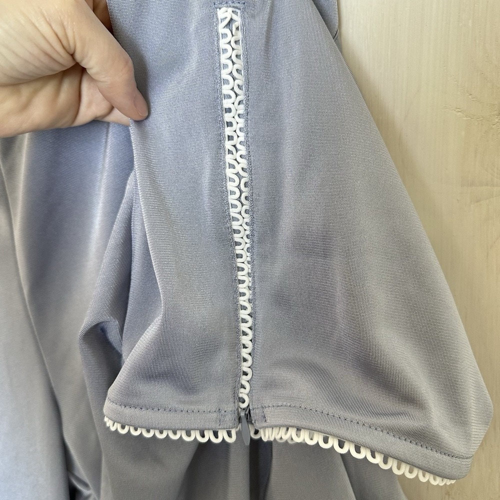 Free People FP Movement Roll With It Drawcord Pants Sz L Steel Blue NWOT Silky - Picture 9 of 12
